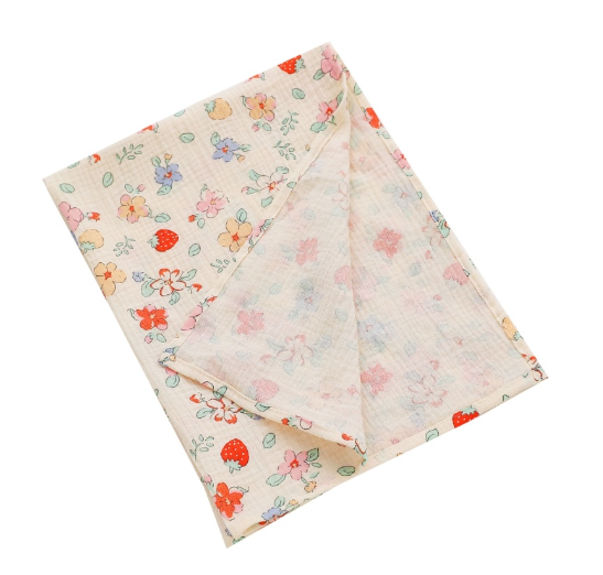BB Portable Swaddle Blanket Cotton Muslin Blanket for Girls & Boys Baby Receiving Swaddles for Newborn & Infant Swaddling S7