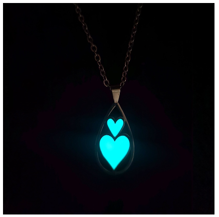 Cross Luminous Necklace Men and Women Fashion Rotating Windmill Flowers Love Geometric Luminous Pendant Stainless Steel N2