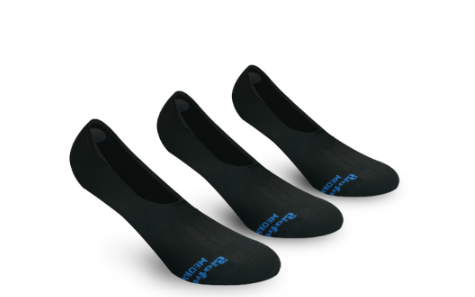 Biofresh  Men's Sweat Absorbent No Show Lite Casual Socks