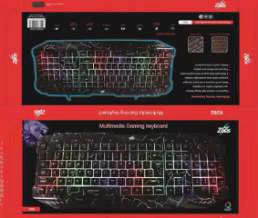 Zeus K002 ( Black EarthShaker）Multi-Media Gaming Keyboard - Online Exclusive Edition