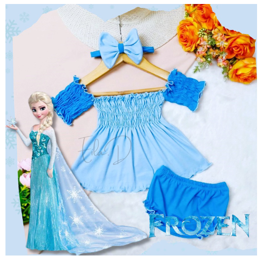 3in1 Tiffany Disney Smocking Set for Baby Girl 1-18 Months S4