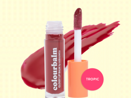 Colourette Colourbalm Tropic [Gloss Lip Balm, Lip Balm, Liptint, Makeup]
