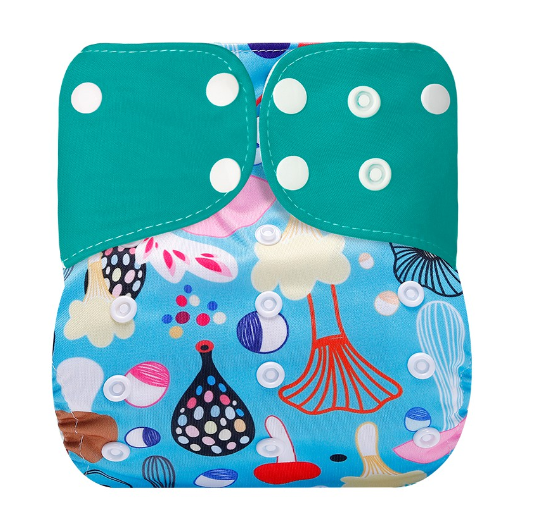 Ready Stocks Waterproof Reusable Digital Printed One Size Pocket Cloth Diaper CD2