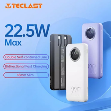 TECLAST E10 PRO 10000mAh Fast Charging Powerbank 22.5W PD18W with Type-C Lightning Power Bank