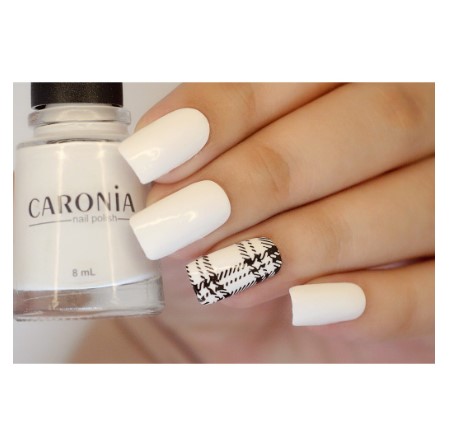 Caronia Nail Polish White Satin 15ml