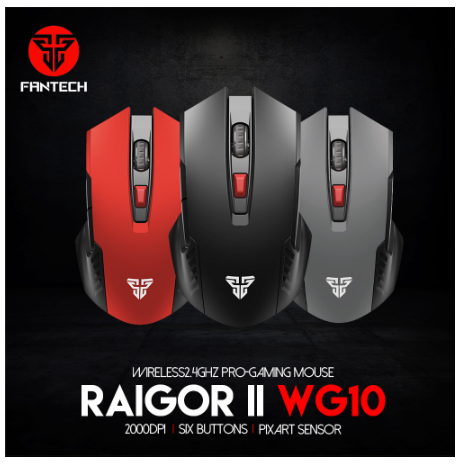 Fantech Raigor Ii Wg10 Wireless 4Ghz Pro Gaming Mouse For Pc Gamers Super Power Saver Sensor