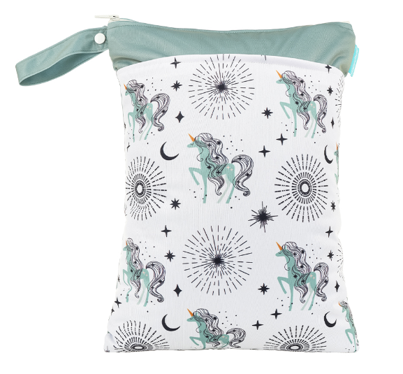 Happyflute Wetbag For Baby Diapers Nappies Waterproof Reusable Diaper Bag With Two Zipper 30cmx40cm S2