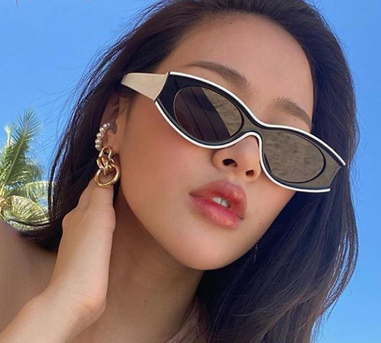 Korea Sunglasses For Women Retro Sun Glasses Cat Eye Frame