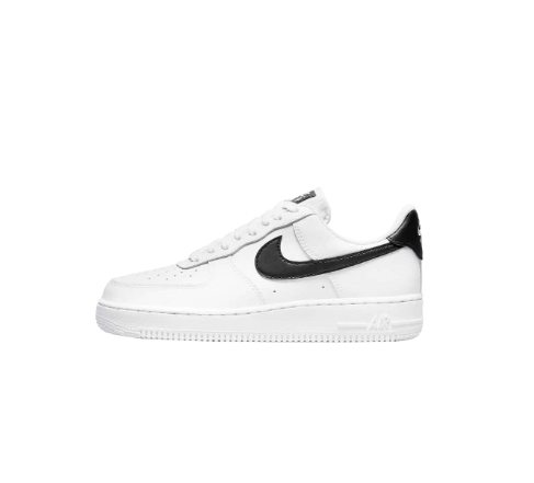 Nike Air Force 1 White Black Leather Slip-Resistant Durable Lightweight Low-Top Sneakers Women DD8959-103