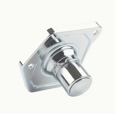 Chrome Push Button Starter Solenoid Cover for Harley Touring Street Cruiser Motorcycles - Durable Protection Guard with Mounting Hardware Included