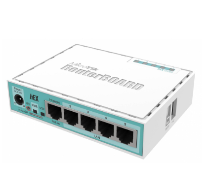 Mikrotik RB750Gr3 HEX 5-port Gigabit Ethernet, Dual Core 880MHz CPU, 256MB RAM, USB, Bandwidth Manage