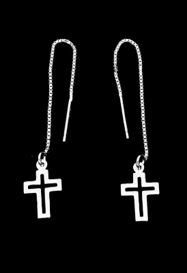 Unisilver 925 Sterling Silver Chain Earring 50mm