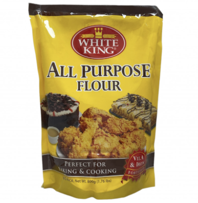 White King All Purpose Flour Perfect for Baking & Cooking Resealable 800g