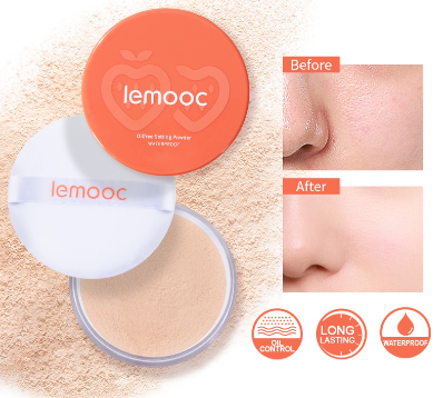 Lemooc Loose Powder Oil Control Natural Smooth Face Setting Makeup Foundation
