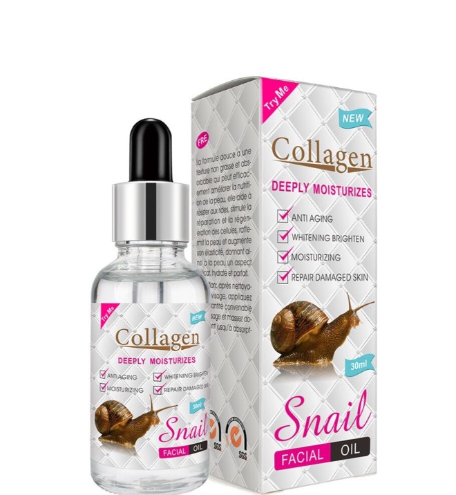 BMRS Collagen Snail Facial Oil Deeply Moisturizes Anti Aging Whitening Brightening
