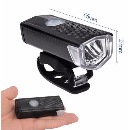 Rechargeable Cycle Bicycle Bike Head Front Light Rear Tail LED Lamp Set USB U-294