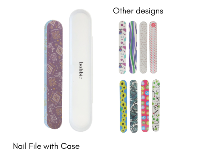 Bobbie Nails Salon Pro Series - Nail File with Case Assorted
