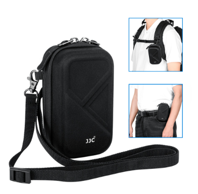 JJC Digital Camera Pouch Hard Shell Case Digicam Storage Protective Holder Chest Waist Sling Bag for Sony ZV-1 II ZV-1F ZV1 ZV1F RX100 VII VI VII V IV RX100M7 RX100M6 RX100M5A RX100M5 RX100M4 Accessor