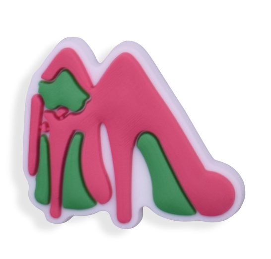 Cute Jibitz Croc Pin Pink Club Croc Jibbits Charm Pretty Girl Queen Jibits for Kids Shoe Charms Shoes Accessories Decoration f6