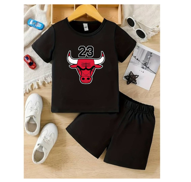 Boy Clothes Corp Terno for Kids Boys Fashion Sando Shorts Set Summer Tshirt  S3