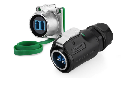 M24 Optical Fiber Connector LC Fiber Optic Signal Adapter Fast Quick Lock Waterproof IP67