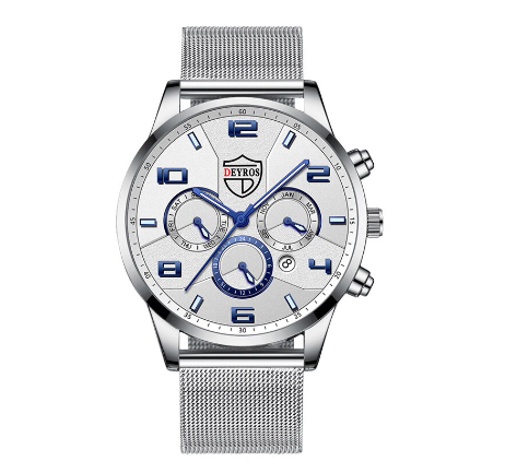 DEYROS Watch Men's Quartz Ultra Thin Mesh Waterproof Business Wristwatches Men Watch Relo Ng Kalalakihan 3