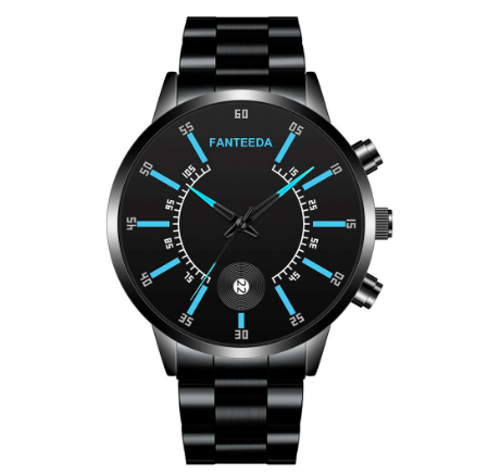 2020 new color scale calendar quartz watch alloy steel band men's watch fashion fashion business large plate Watch M8