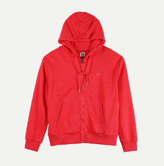 Stylistic Mr. Lee Ladies Basic Hoodie Jacket for Women Trendy Fashion Loose Fit 134291 (Pink)