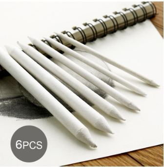 SeamiArt 6 Pcs. Paper Stump Pens Pastel Charcoal Blender For Sketch Drawing Art Suppliers Stationery