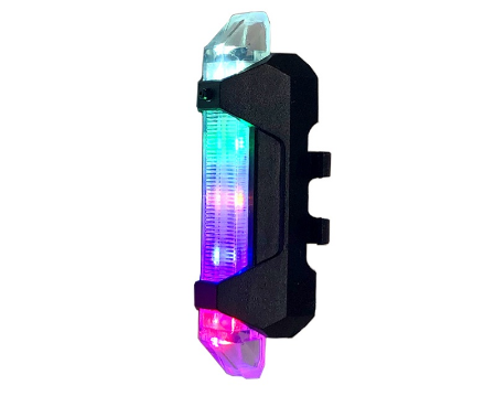 LUEASPY LED Bike USB Rechargeable Waterproof Bicycle Light Rainbow Colors