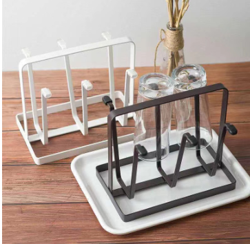 Cup Drying Rack Stand, Metal Steel Mug Holder Hanger Kitchen Stand Organizer Drinkware IP