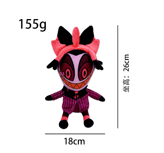 Hazbin Hotel Plush Helluva Boss Vaggie Alastor The Circus Fat Nuggets Dolls & Stuffed Toys Kid Gift Home Decor Toys for Boys Girls M24