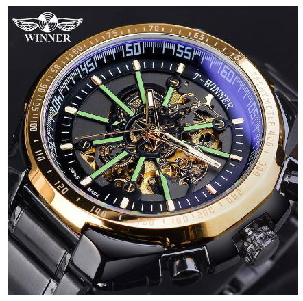 WINNER Men's Watch Business Classic Style Men Fashion Casual Automatic Mechanical Watch Top Brand Skeleton Watch 3
