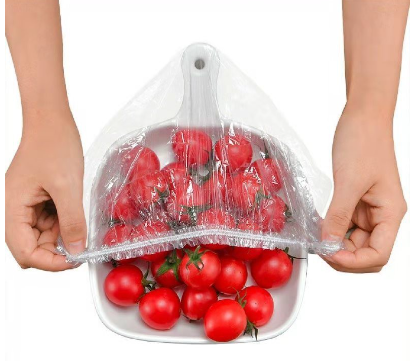 Disposable Bowl Cover Plastic Wrap Bag Food Grade Refrigerator Leftovers Fresh-Keeping Cover 100pcs