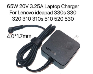 65W 20V 3.25A Laptop Charger For Lenovo ideapad 330s 330 320 310 310s 510 520 530