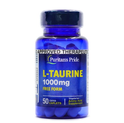 Puritans Pride L-Taurine 1000MG 50 Caplets