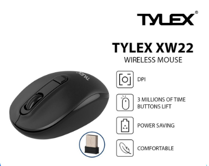 TYLEX X-W22 Mini Wireless 2.4Ghz Home & Office 1600DPI 10M Working Distance High-Precision Mouse