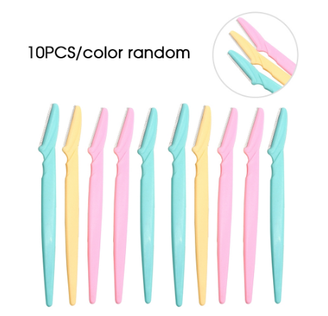 1PC/5pc/10pcs Makeup Shaving Eyebrow Trimmer Safe Eyebrow Shaving Trimmer Women Face Care Hair Removal Tool Makeup Accessories