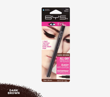 BYS Liquid Eyeliner Pen 1 Day Tattoo Brown