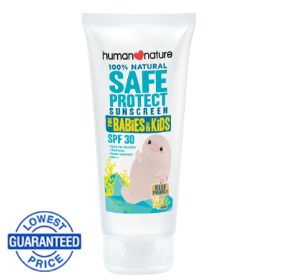 Human Nature SafeProtect SPF30 for Babies & Kids Sunblock