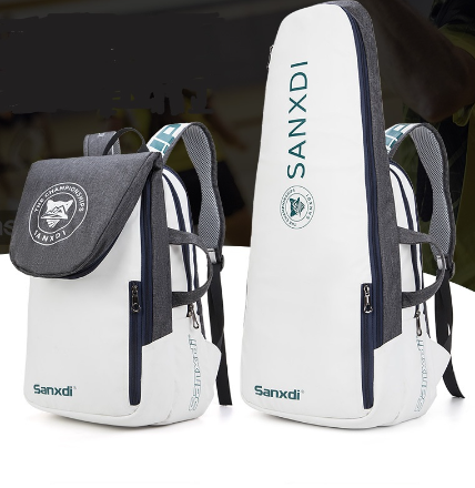 SANXDI New Tennis Bag Men's Badminton Women Outdoor Sports Backpack Large Capacity Multi-Layer