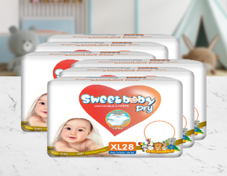 SWEETBABY DRY - ECONO PACK XL 28s x 6 PACKS