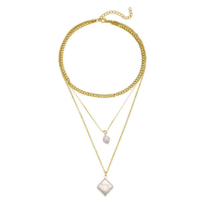 Double Pearl Necklace Clavicle Chain Short Necklace