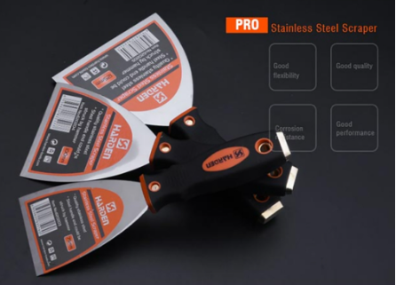 Harden 25mm - 125mm Stainless Steel Scraper Metal Wall Floor Scraper Multi Function Tools Heavy Duty