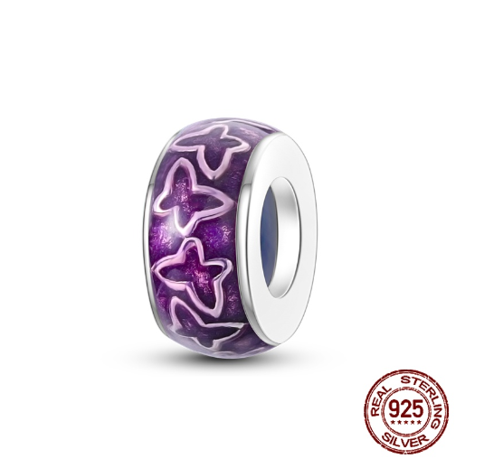 Fit Original Pandora Bracelet Beads Pendant 925 Sterling Silver Love Positioning Buckle Series Colorful Women Jewelry DIY Gift S036