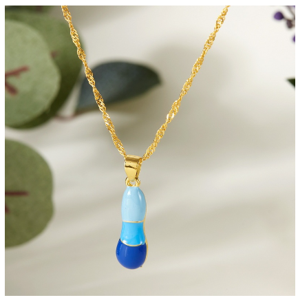 Dropping Oil 26 English Letter Pendant Necklace Fashion Colorful Letter Necklace Men's and Women's Jewelry