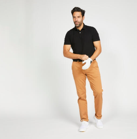 Decathlon Inesis Men's Golf Short Sleeved Polo Shirt MW100 Black