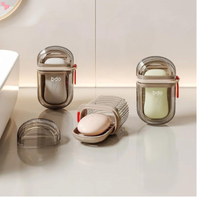 Travel Soap Case,Portable Soap Holder With Lid,Soap Dishes For Shower Bath Bathroom Traveling,Camping,Gym