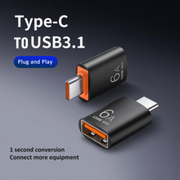 KAXOE New 6A USB To Type-C OTG Converter Type-c Male To USB 3.1 Female Adapter