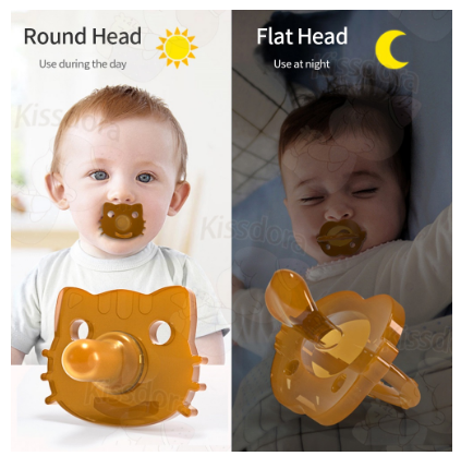 Baby Pacifier Set Anti-drop Chain Portable Nipple Box Silicone Teether Infant Holder BPA FREE